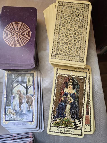Lot Of 4 Tarot Card Decks. Russian, Legend of King Arthur, Scapini, Herbal