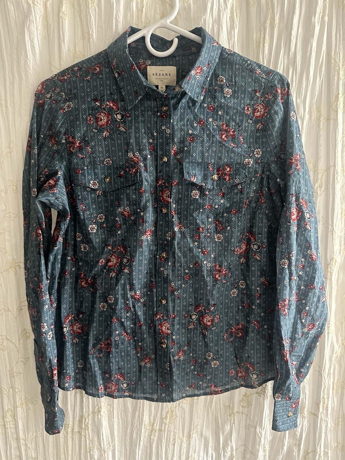 Sezane Blouse 36 Rayanna Sz4 Western
