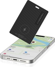 Slim Air Tag Wallet Tracker Card Wireless Charging, Work with Apple Find My