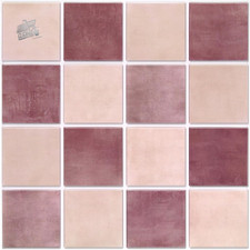 3D Tile Stickers Kitchen Bathroom Paraschizers PVC Stickers Pink White 30x30