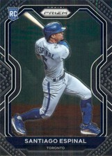 2021 Panini Prizm Baseball Card #72 Santiago Espinal RC