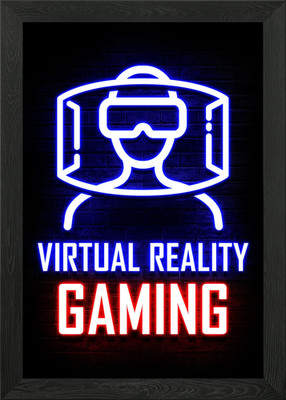 Virtual Reality Gaming Gerahmtes Wandbild Poster Leinwanddruck Bild