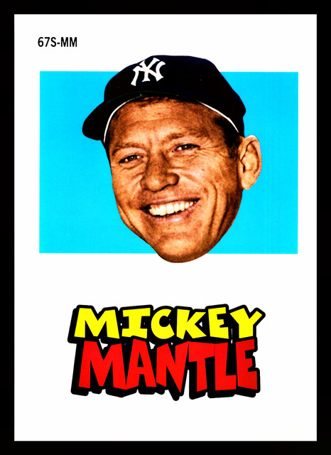 MICKEY MANTLE 2012 Topps Archives 1967 Topps Stickers #MM New York Yankees