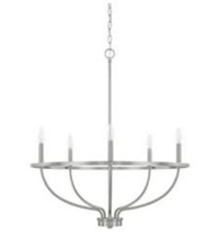 Capital Lighting Greyson 5 Light 29" Wide Taper Candle Chandelier 428551BN