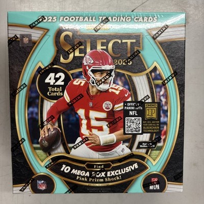 2025 Panini Select Football Mega Box Factory Sealed Pink Prizm Shock