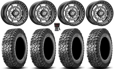 Sedona Rift 15x6 Wheels Grey 30'' Predator Tires Polaris RZR XP 1000 / PRO XP
