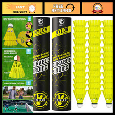 Nylon Badminton Shuttlecocks - Durable Birdies for Softball/Baseball Training, 6