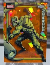 2026 Topps Chrome Marvel Sapphire- Scorpion #147 Orange Sapphire 10/25