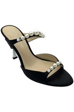 Betsey Johnson Women's Lacy Heel Sandals Black