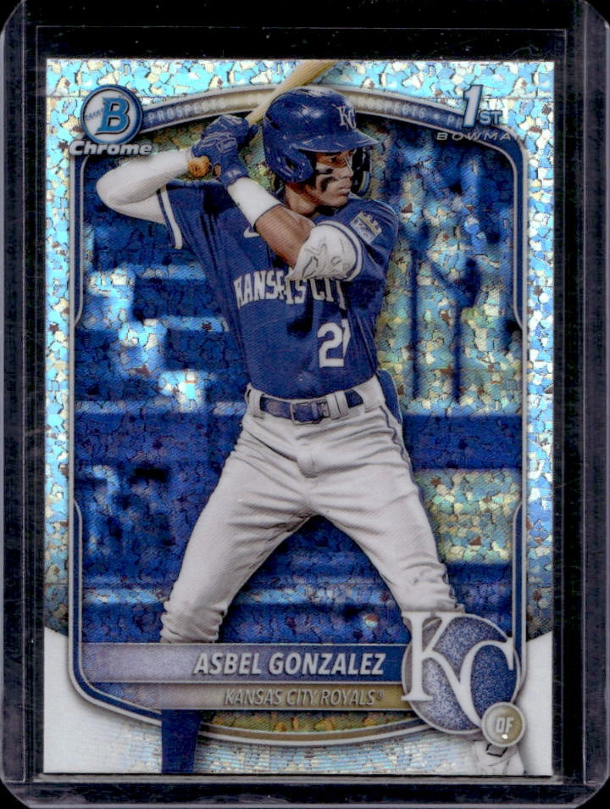2025 Bowman Asbel Gonzalez Chrome Mini Diamonds Refractor 1st Prospect #BCP-4