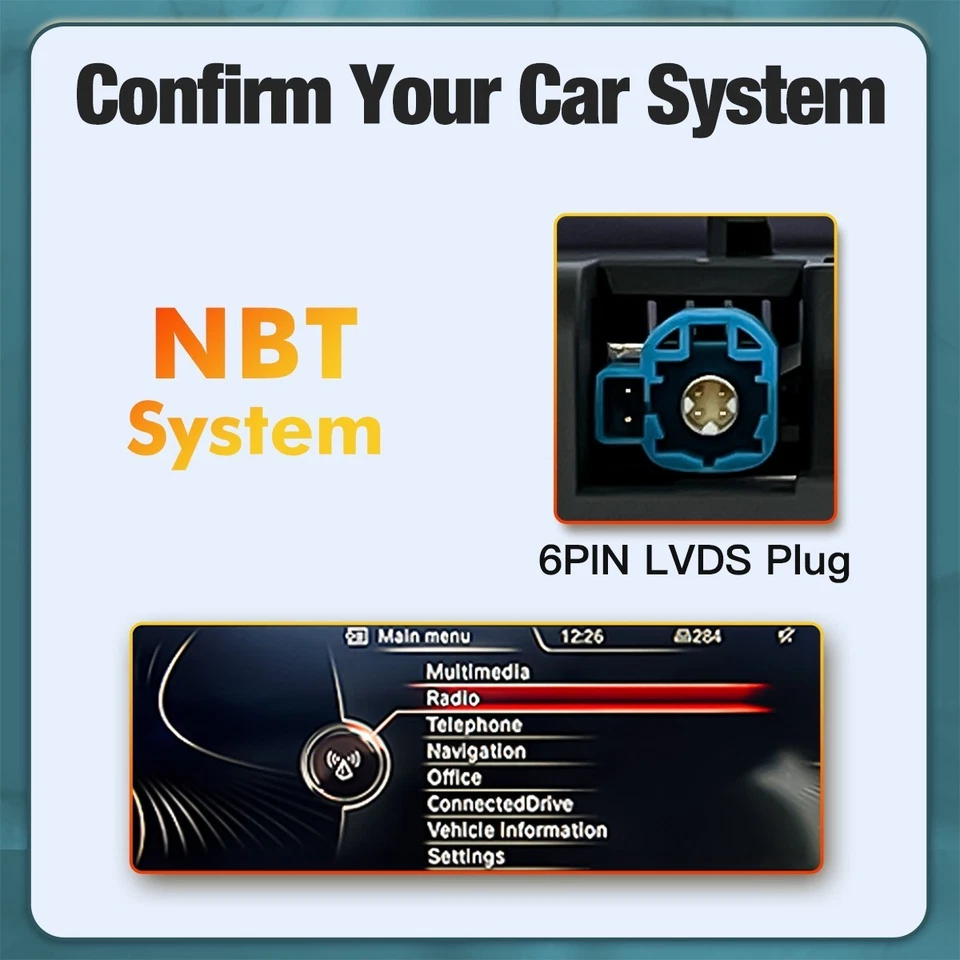 10.25" Android GPS Navi Carplay Multimedia Stereo for BMW F30 NBT 2013-2017 - Image 3 of 4