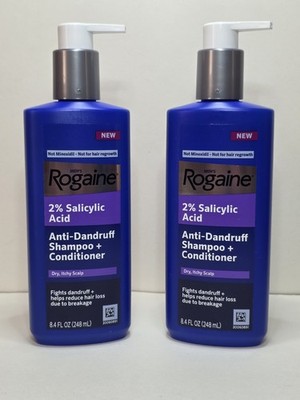 2pack Rogaine Men s Thickening 2-in-1 Shampoo + Conditioner 8.4 oz 