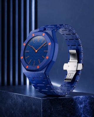 Watch Strap For Armband Für AP X Swatch Royal Pop Uhr Navy Blau Keramik