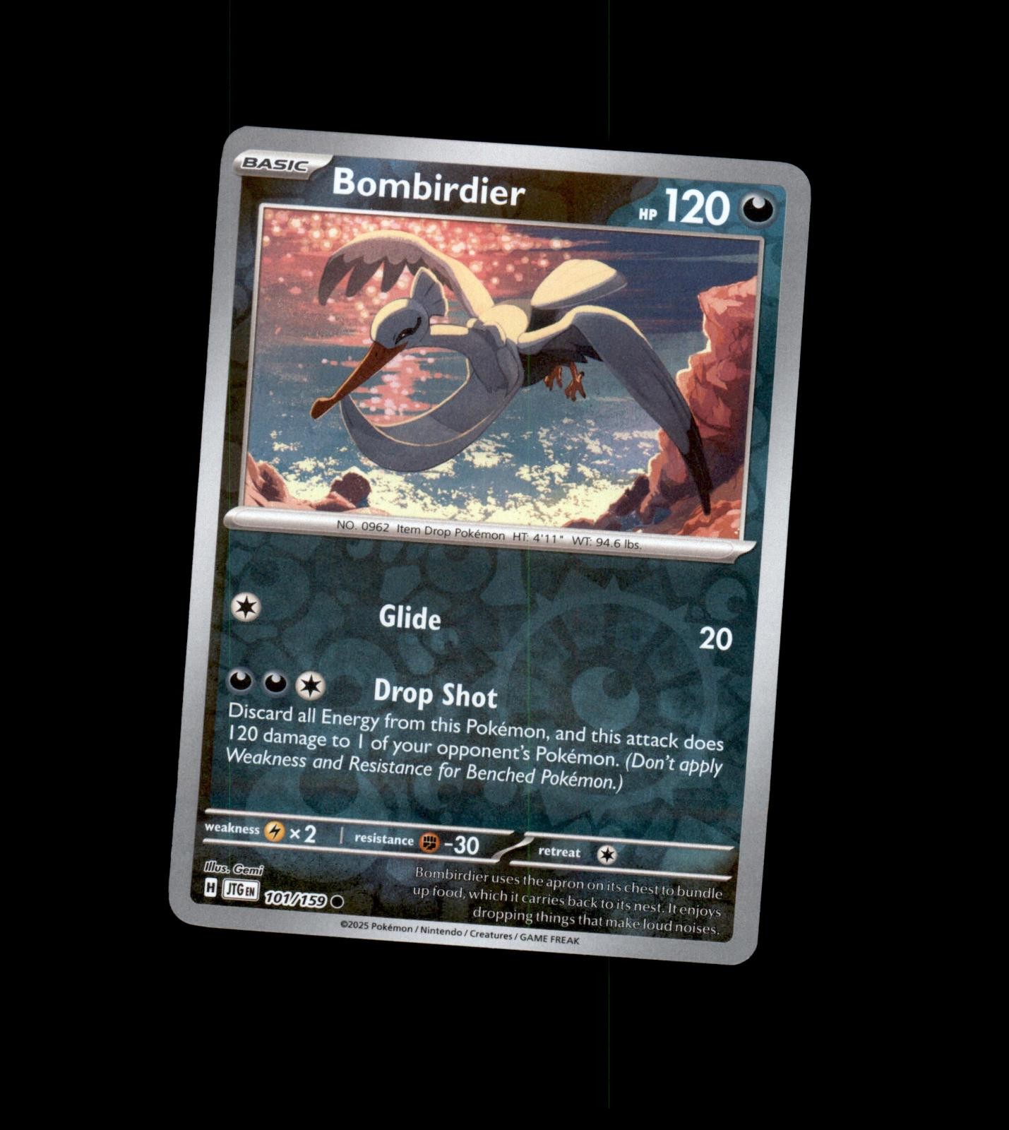 Bombirdier 101/159 Common Journey Together Pokemon Reverse Holo Lightly Played