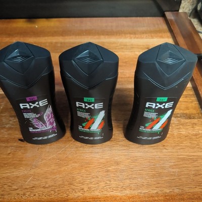 AXE Excite and Africa Body Wash 3 Pack 8.4oz Refreshing Coconut and Mandarin