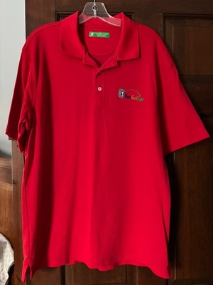 Oxford Golf Earth Tech Super Dry Fed Ex Cup Men's polo XL EUC