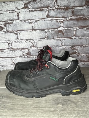 Artec Vibram Black Nubuck Industrial Steel Toe Work Shoes Men s Sz 10.5M US/44EU