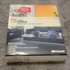 Microsoft Office Professional 2003 Upgrade CD Word Excel Access Outlook with Box