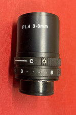 KOWA 3-8mm F1.4 C Mount Zoom Lens 16mm movie camera
