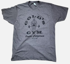 Gold  s Gym 1965 Logo Vintage T-Shirt Men  s Bodybuilding Fitness Tee S-5XL