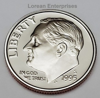 1995 S Roosevelt Dime CLAD   PROOF 