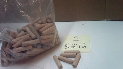 10 MM X 40 MM SPIRAL GROOVED WOOD DOWEL PIN OR PLUG 7OZ ( APP.100)