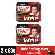 2X Gatsby Style Hair Wax Mega Hold Strong Hold Japan 80g Men Styling Pro X