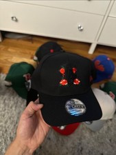 New Era Black Adjustable Baseball Cap Hat One...