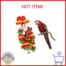 MEWTOGO Large Bird Parrot Toys for Cockatoos African Grey Macaws and Amazon Parr