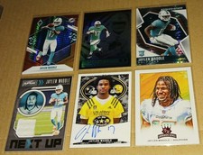 JAYLEN WADDLE RC LOT (6) 2018 U.S. ARMY ON-CARD, '21 PLAYBOOK RELIC, GRIDIRON SP