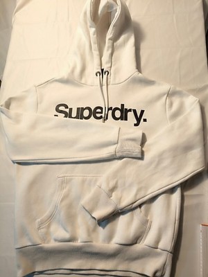 SUPERDRY    Hoodie   Gr XL    weiß    Achselweite : ca 61cm