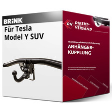 Für Tesla Model Y SUV Typ 5YJY (Brink) Anhängerkupplung horizontal abnehmbar neu