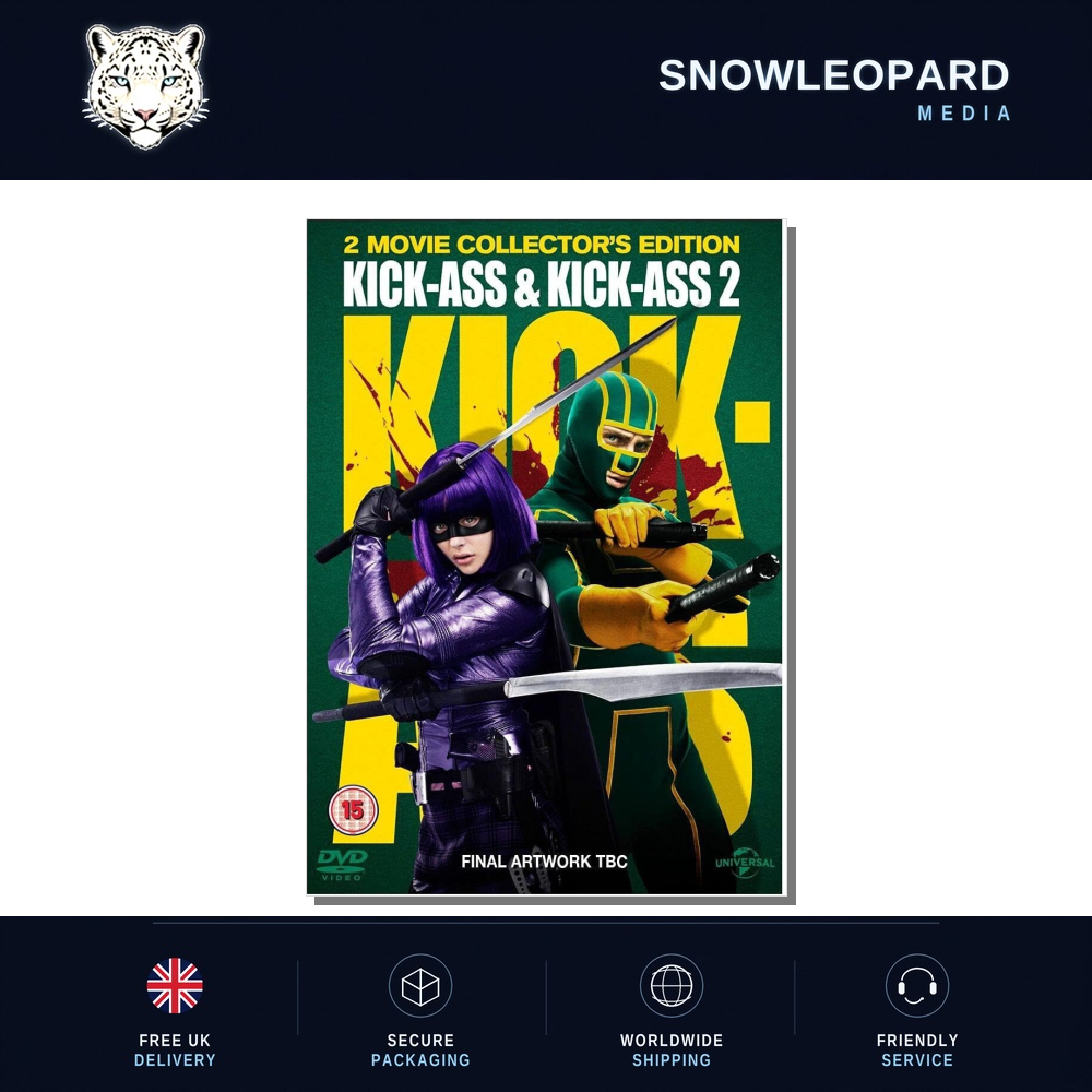 KICKASS 1 AND KICK-ASS 2 MOVIE FILM COLLECTION DVD First And