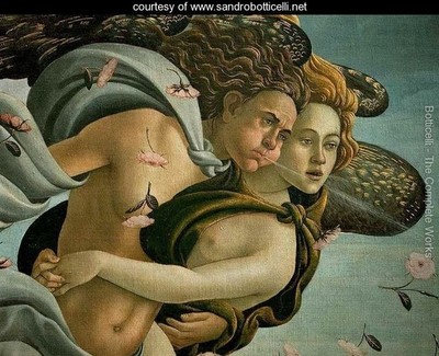 Die Geburt der Venus Detail 1 C1485 Sandro Botticelli Kunstdruck Poster Wanddeko