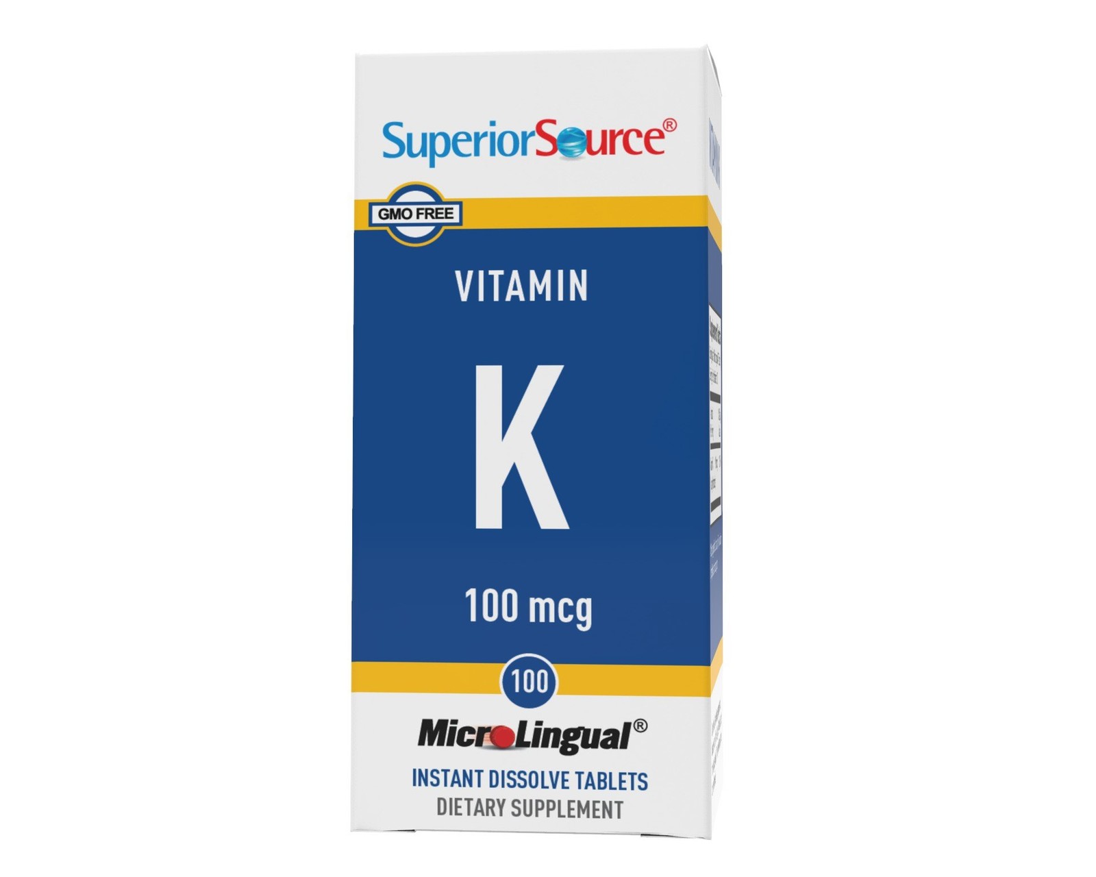 Superior Source Vitamin K1 100 мкг 100 сублингвальных таблеток 2190₽