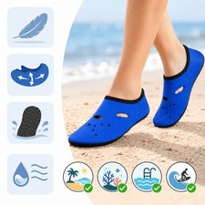 Neoprene Water Socks Blue Swimming Diving Surfing Snorkeling Shoes 3mm