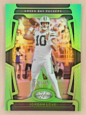 2025 Panini Certified Jordan Love Mirror Lime Green /15 Green Bay Packers #37