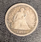1875  Twenty 20 Cent Piece/Coin Ungraded  Seated Liberty nicely circulated
