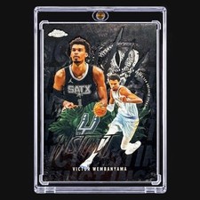 VICTOR WEMBANYAMA BLACK GRAFFITI RARE INSERT Chrome Prizm Spurs Blackout Monster
