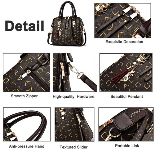 Womens Purses and Handbags Top Handle Satchel Shoulder Bags Messenger Tote Ba... - Picture 6 of 8