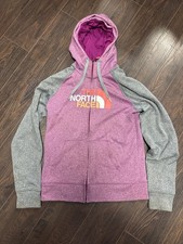 The North Face Dome Jacket Womens Hoodie Full Zip Raglan Seams Pocket Size Small