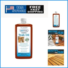 16oz Teak Oil - Deep Penetration for Ultimate Protection & Easy Application