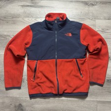 The North Face DENALI Fleece Alpine Jacket Boys Large 14-16 Orange Blue