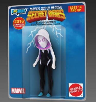 Gentle Giant Spider-Gwen Marvel Super Heroes Secret Wars Mini Bobbles SDCC 2016