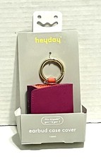 NWT Apple AirPods Gen 1  2 Case w/Clip- Heyday Faux Leather Orchid/Red/Purple