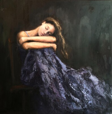 Original Oil Painting Woman Figure Painting Original