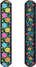 2 Pcs Traditional Embroidered Mexican Belt Adjustable with Colorful...