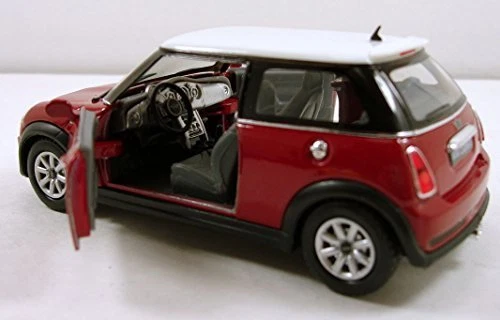 New 5" Kinsmart Mini Cooper S Diecast Model Toy Car 1:28 Red - Image 2 of 3