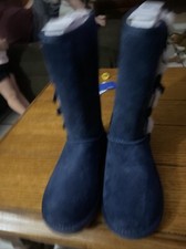 Koolaburra by UGG Tall Boots Black Womens Bows Victoria Size 2
