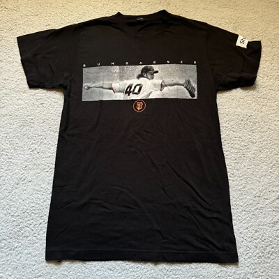 Madison Bumgarner StubHub Short Sleeve T-Shirt Black Men's Small Tee  Baseball